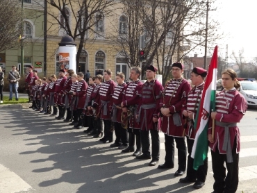 Kapos Barantások 2014. március 15-én Kaposváron a Petőfi téren